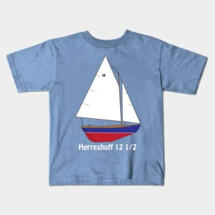 Herreshoff 12 1/2 Sailboat Kids T-Shirt